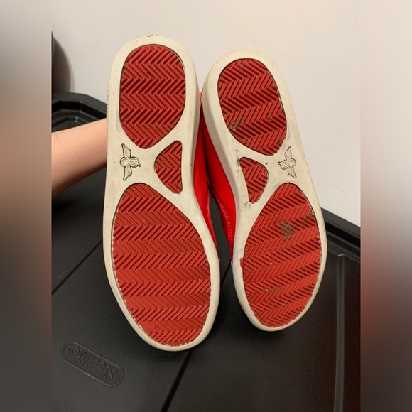 Creative Recreation Cesario Hi Hightops Red Silk & Faux Leather Sneakers 39 - Picture 5 of 5